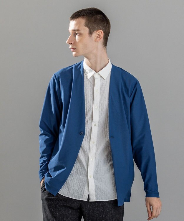 JOSEPH HOMME ＜新型追加＞新素材【抜群の通気性/360度ストレッチ】エアトールストレッチ カーディガン ブルー系
