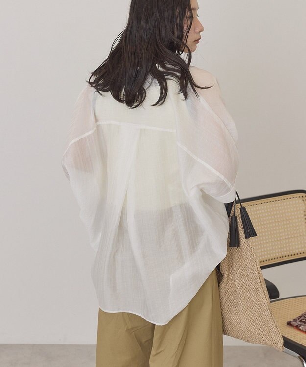 AMERICAN HOLIC スキッパードルマンビッグシャツ Off White