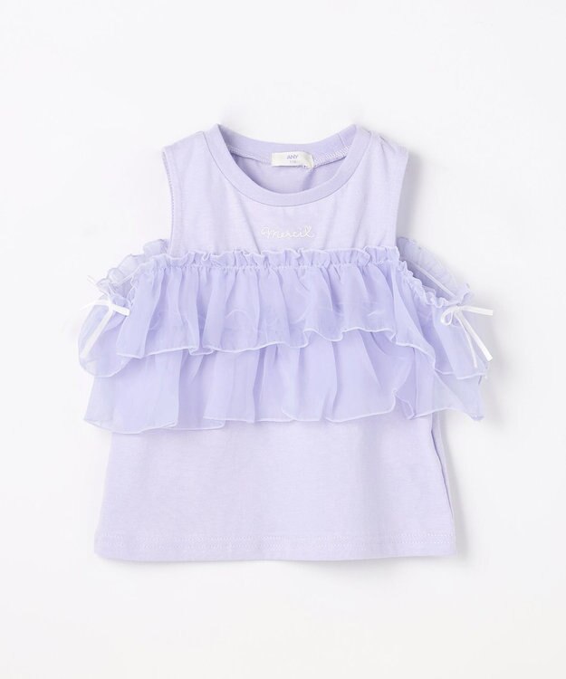ANY KIDS 3WAY フリルドッキングTシャツ サックスブルー