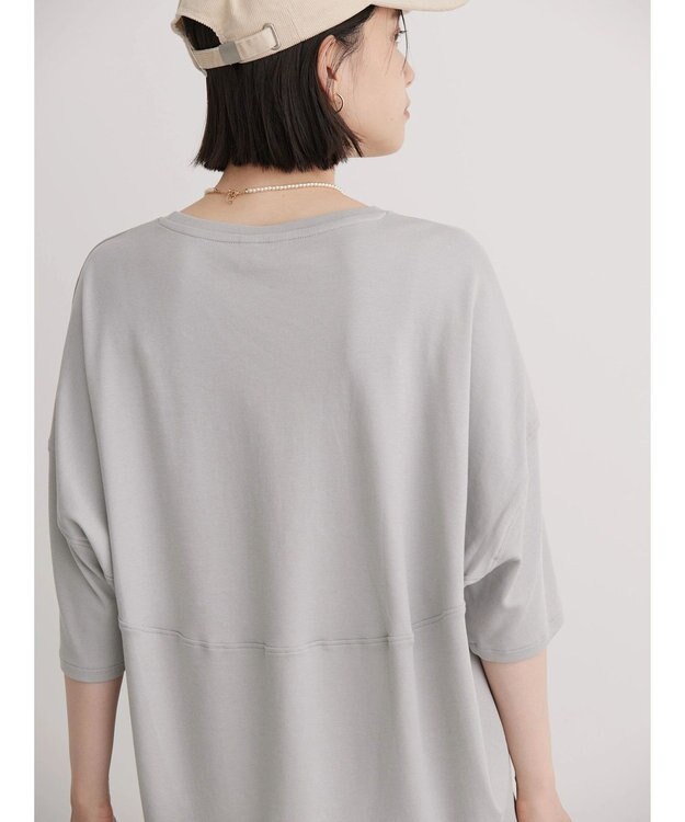 AMERICAN HOLIC ＵＶカット　コクーン半袖カットプルオーバー Gray Beige