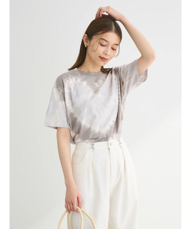 Green Parks ・ＳＵＧＡＲ　ＳＰＯＯＮ　ハートタイダイＴＥＥ Gray Beige