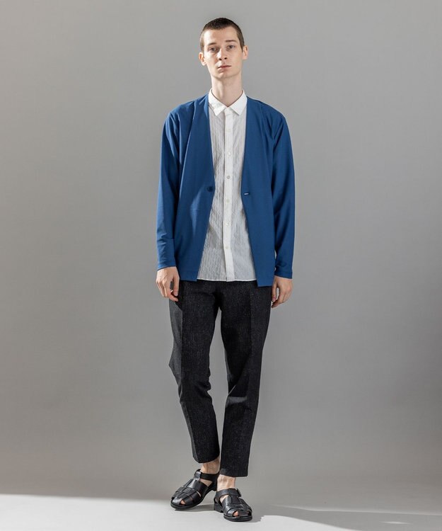 JOSEPH HOMME ＜新型追加＞新素材【抜群の通気性/360度ストレッチ】エアトールストレッチ カーディガン ブルー系