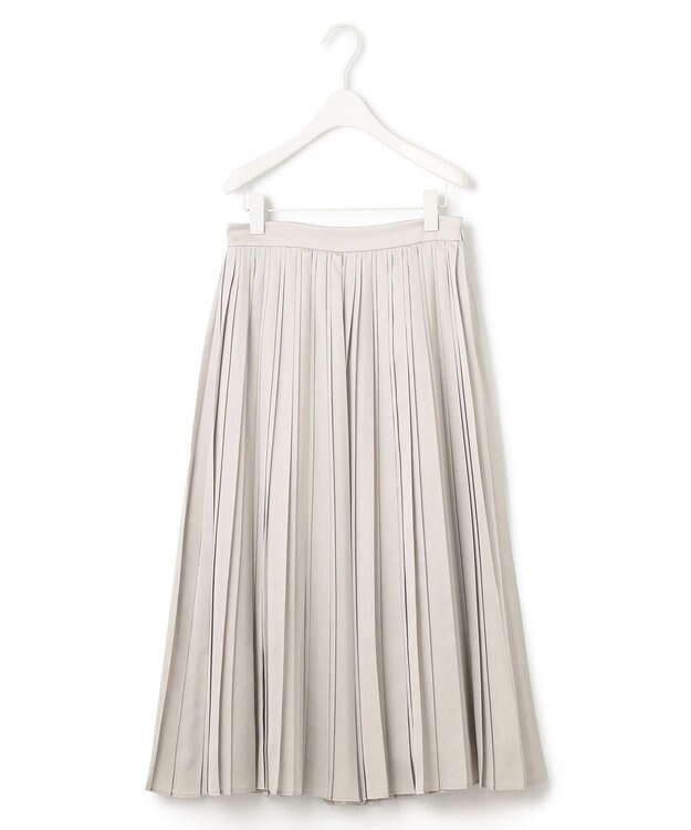 ICB 【洗える】レザーライクプリーツ スカート トープ系［追加］