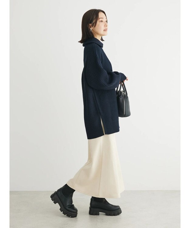 Green Parks Ｚｉｐ付きアゼニットチュニック Navy