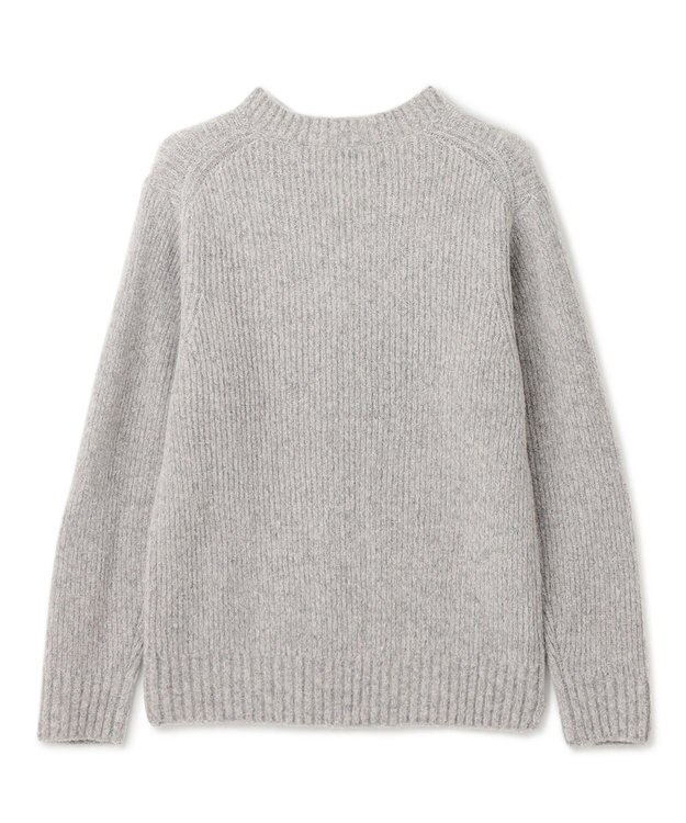 JOSEPH HOMME エクストラファインブークレ　Vネックニット ライトグレー系