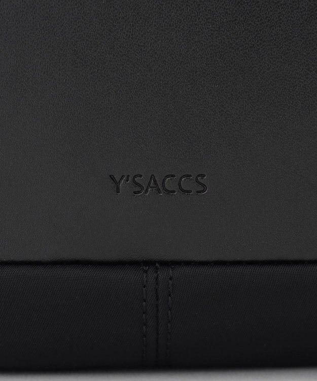 Y'SACCS ブロックモチーフショルダー ブラック