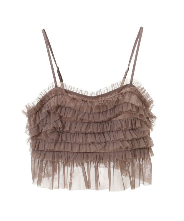 earth music&ecology チュールビスチェ Mocha