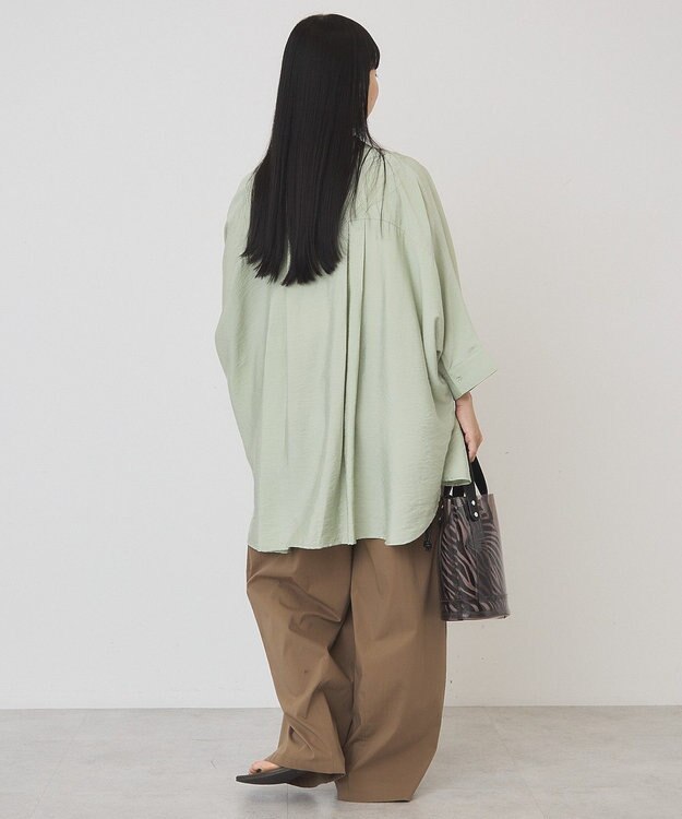 AMERICAN HOLIC 【予約】【WEB限定】接触冷感Wポケットシャツチュニック Khaki