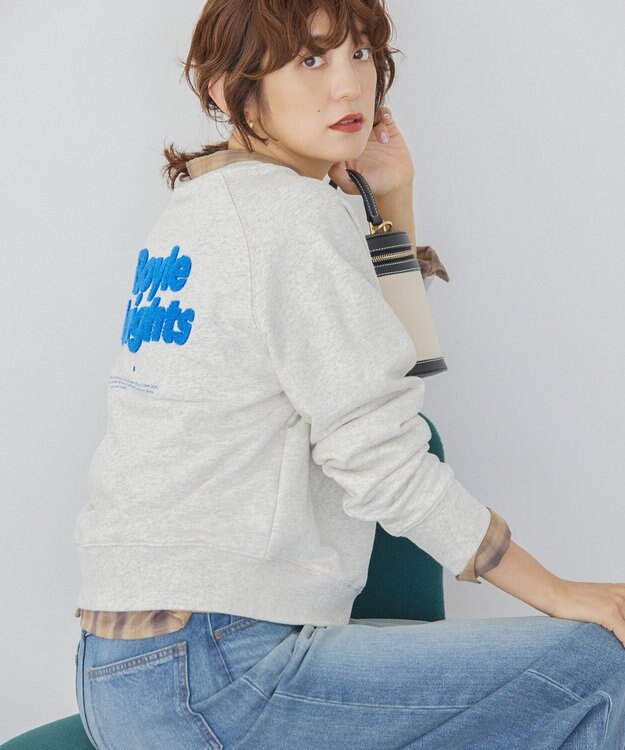 AMERICAN HOLIC サガラ刺繍裏毛プルオーバー Oatmeal