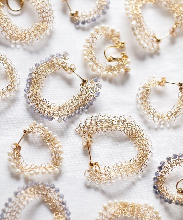 CASUMINO sweet pie iolite ピアス gold