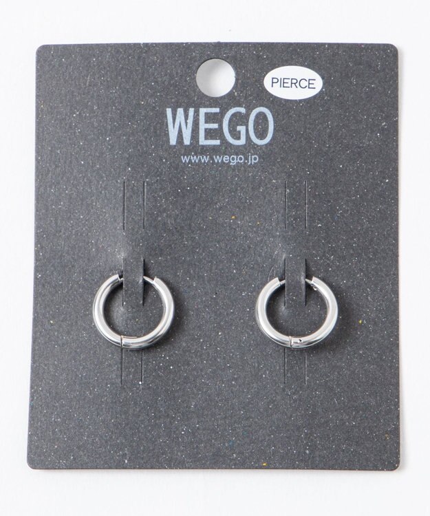 WEGO ステンレスフープピアス2 シルバー