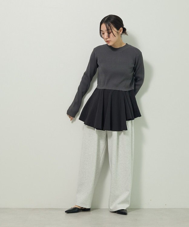 Green Parks ・ＥＬＥＮＣＡＲＥ　ＤＵＥ　コクーンイージーパンツ Oatmeal