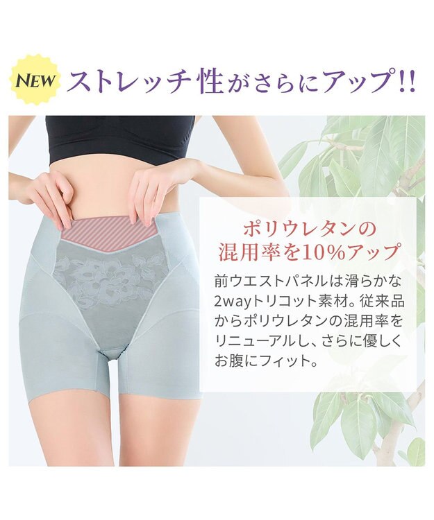 BRADELIS New York 【カヤビューティーラボ】ヒップUP!二分丈ショーツ24 補正 スモーキーブルー