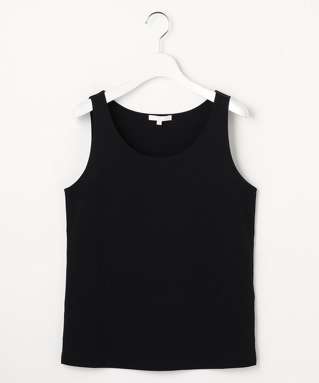 自由区 L スーピマスムーススリム タンクトップ ブラック