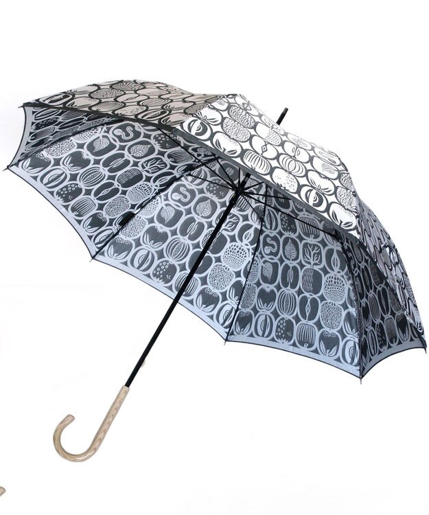 槇田商店 Stig Lindberg FRUKTLADA ホワイト 長傘 シロ