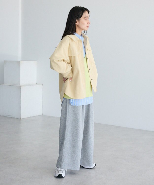 CRAFT STANDARD BOUTIQUE ワークシャツブルゾン Light Beige