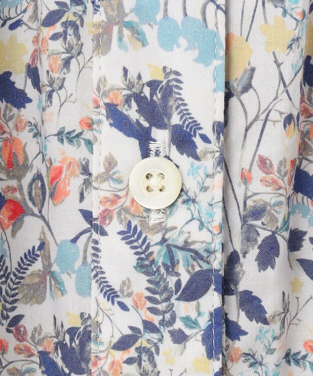 J.PRESS LADIES S 【洗える】Liberty シャツカラー スキッパー ブラウス オフ系