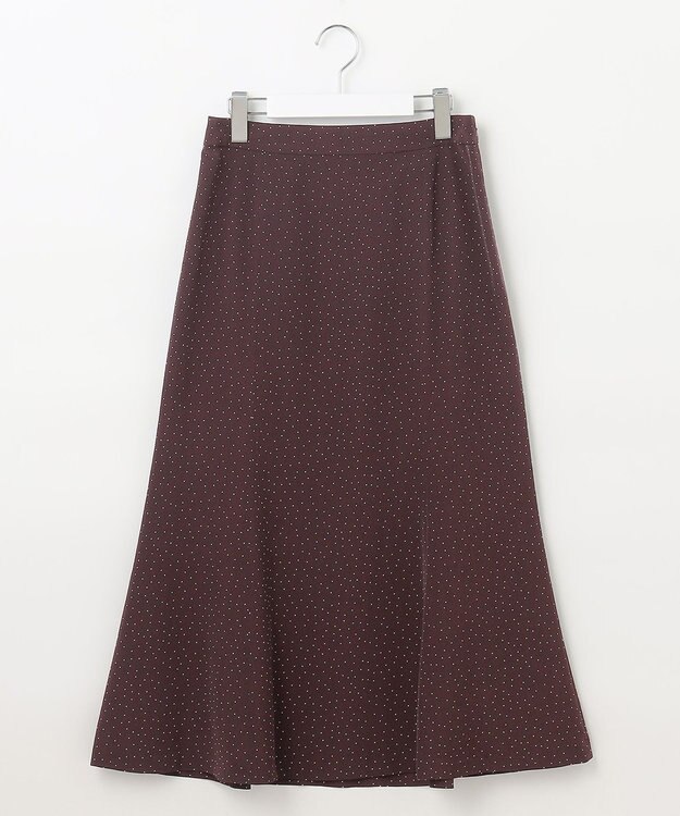 J.PRESS LADIES L 【WEB限定・洗える】フェミニッシュパウダー dots スカート ワイン系5