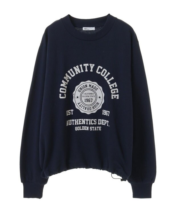 CRAFT STANDARD BOUTIQUE カレッジプリントプルオーバー Gray Mixture
