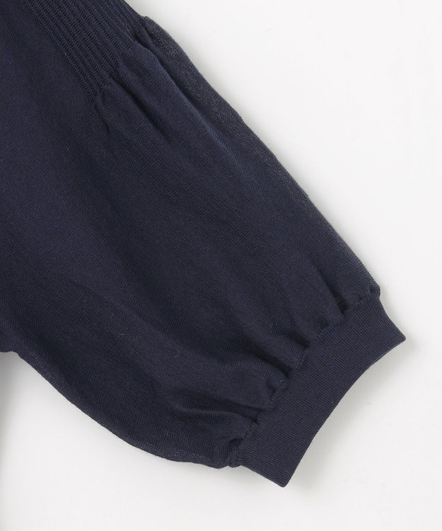 自由区 【カトリエムブーケ】Details delicats タックディティールプルオーバー ネイビー