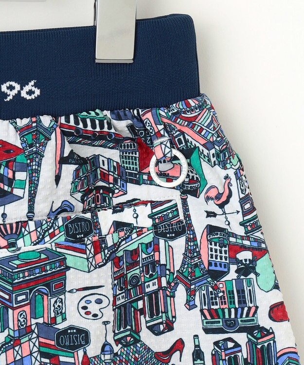 23区GOLF 【WOMEN】【撥水】パリマップ総柄スカート ホワイト系5