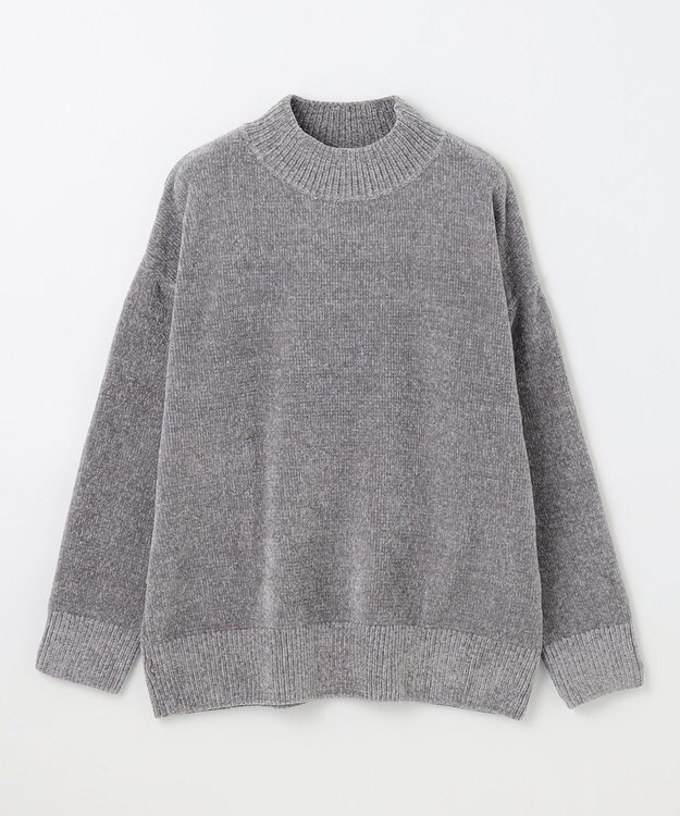 ANY モールニットプルオーバー チャコール