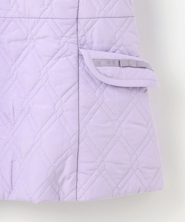 組曲 KIDS 【150-170㎝】中綿キルト コート ラベンダー系