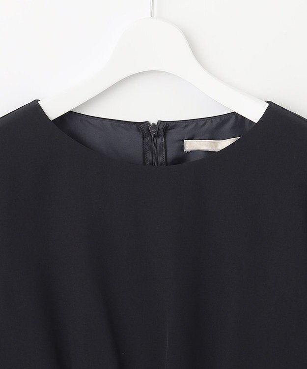 自由区 【XSサイズ～/洗える】フラワーオパール ワンピース ネイビー系