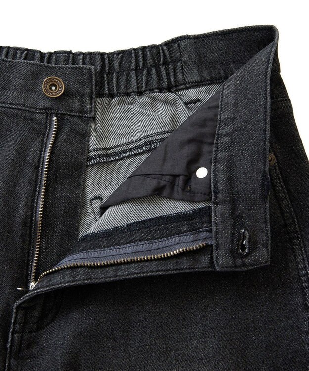 Green Parks ・ＳＵＧＡＲ　ＳＰＯＯＮ　デニムスリットフレアパンツ Black