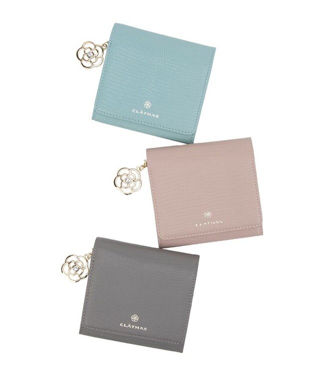 CLATHAS ペーシュ 二つ折り財布 ダークグレー