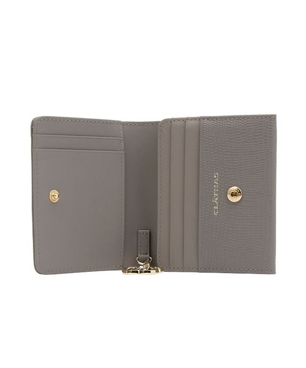 CLATHAS ペーシュ 二つ折り財布 ダークグレー