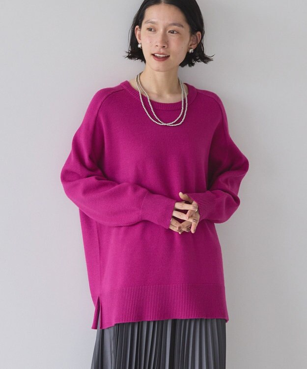 AMERICAN HOLIC バイパチラグランニットプルオーバー Pink