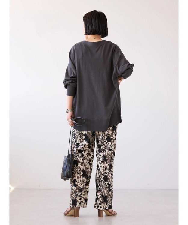 AMERICAN HOLIC ＵＶカットＶネックニットカーディガン Charcoal Gray