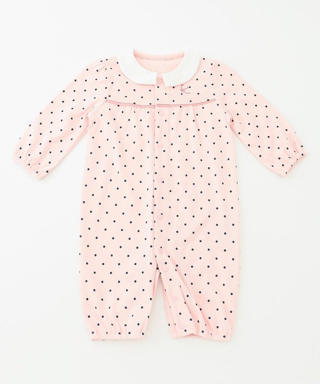 組曲 KIDS 【70cm】Baby Dot ロンパース ピンク系5