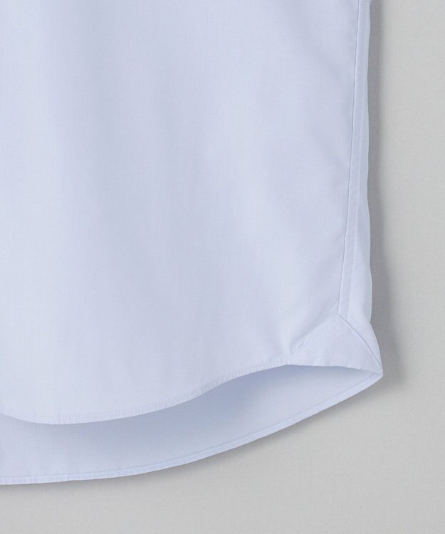 GOTAIRIKU 【シワになりにくい/洗える】ＴＣブロード シャツ_バンドカラー サックスブルー系