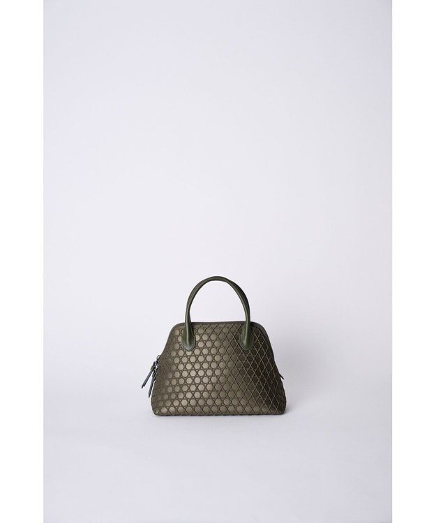 MIYABIYA 【撥水加工】篭目柄エンボスボンディングブガッティ カーキ