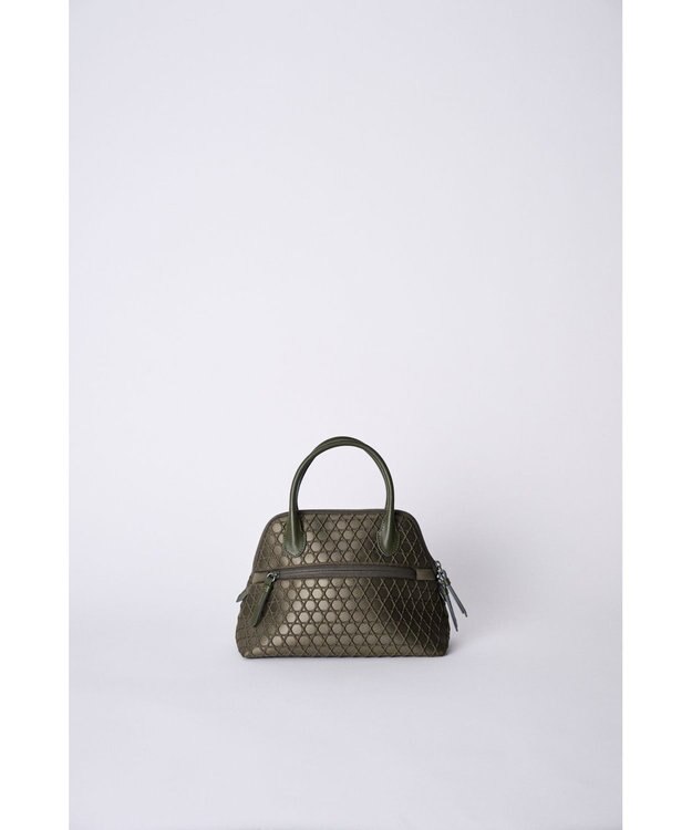 MIYABIYA 【撥水加工】篭目柄エンボスボンディングブガッティ カーキ