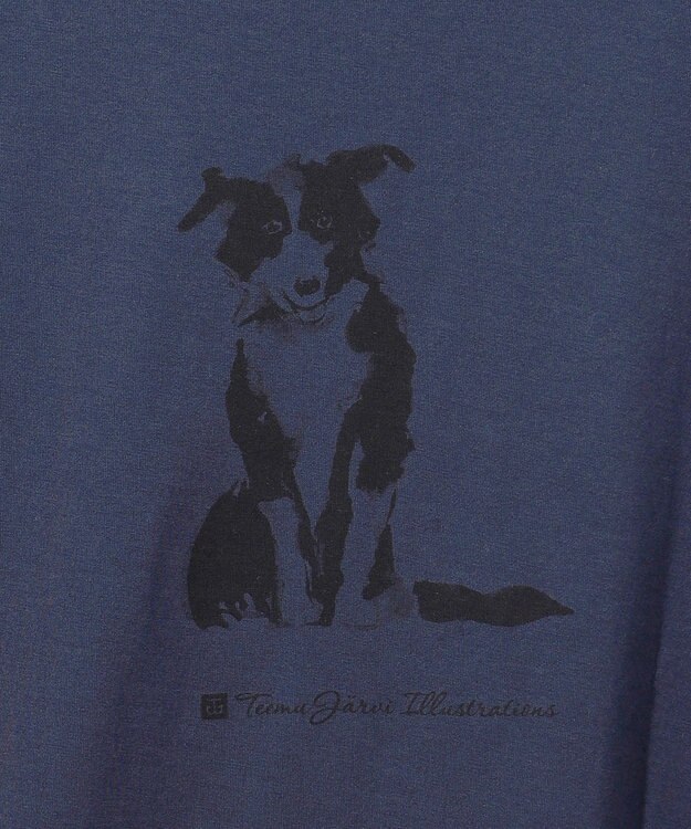 JOSEPH ABBOUD MOUNTAIN 【テーム・ヤルヴィモチーフ】ビオグレース天竺  Ｔシャツ ネイビー系