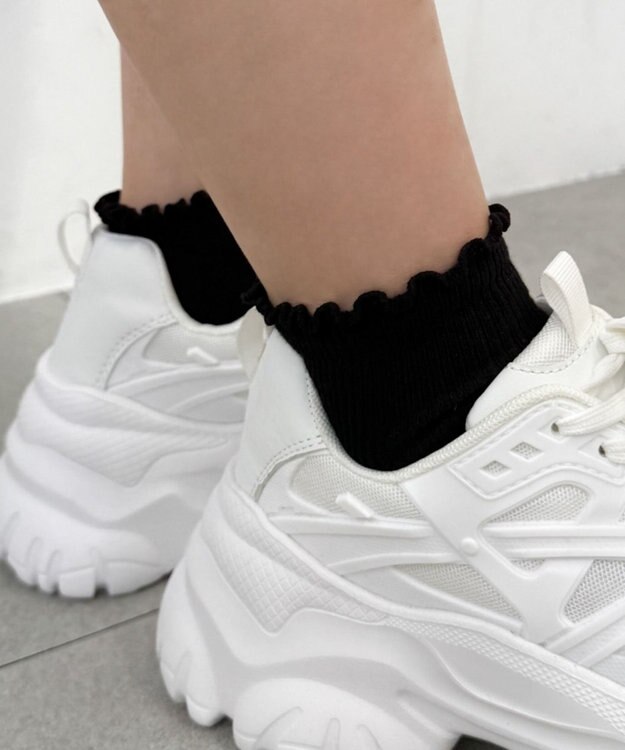 WEGO メローショートソックス ブラック