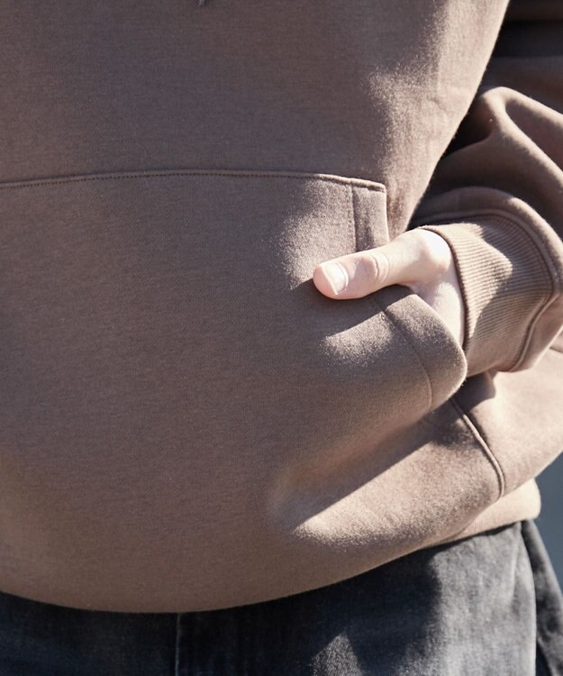 WEGO ワッペンロゴパーカー ブラウン