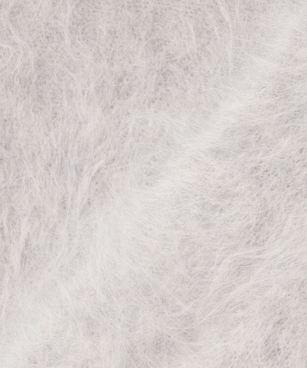 23区 アルパカシャギー ニット カーディガン ライトグレー系