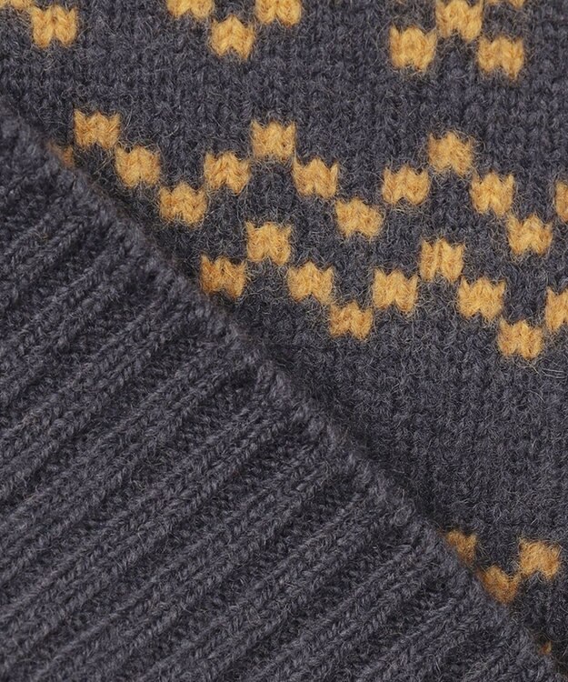 J.PRESS MEN 【Cash Lamb's Wool】フェアアイルＶネック ベスト グレー系7