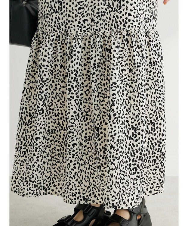 Green Parks ・ＥＬＥＮＣＡＲＥ　ＤＵＥ　レオパードキャミワンピ Beige