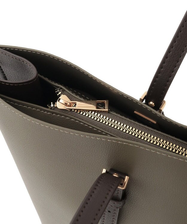 Green Parks ・ＫＯＳＳＯＲＥＣＯ　バイカラーＡ４トート Khaki