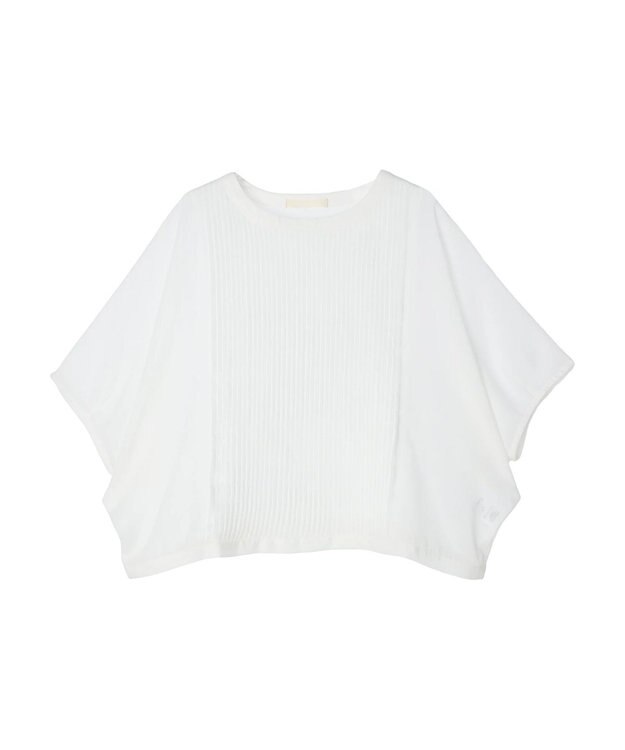 Green Parks ・ｆｕｒｒｙ　ｒａｔｅ　ピンタックボイルブラウス Off White