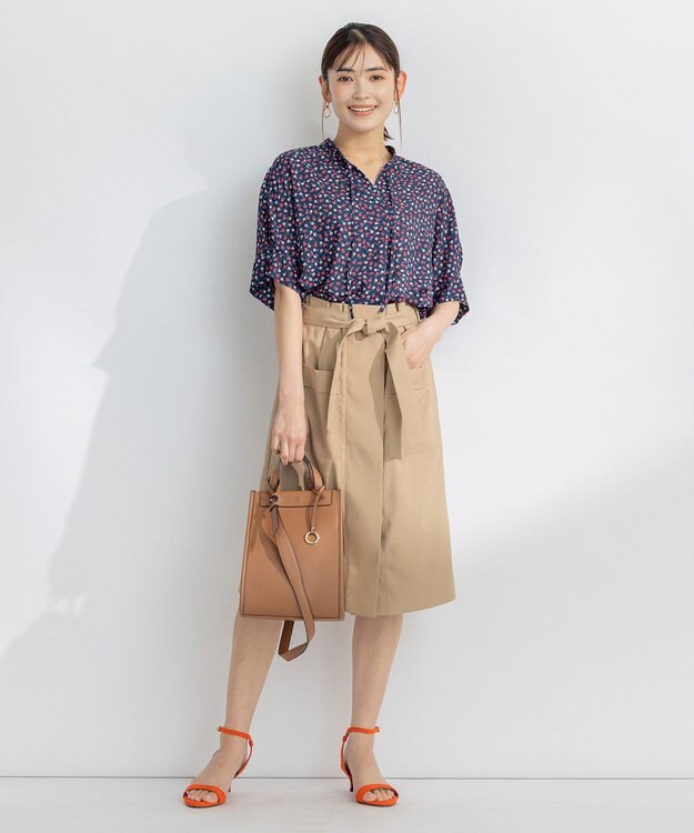 組曲 【洗える】プティフラワージョーゼットシフォン ブラウス ピンク系5