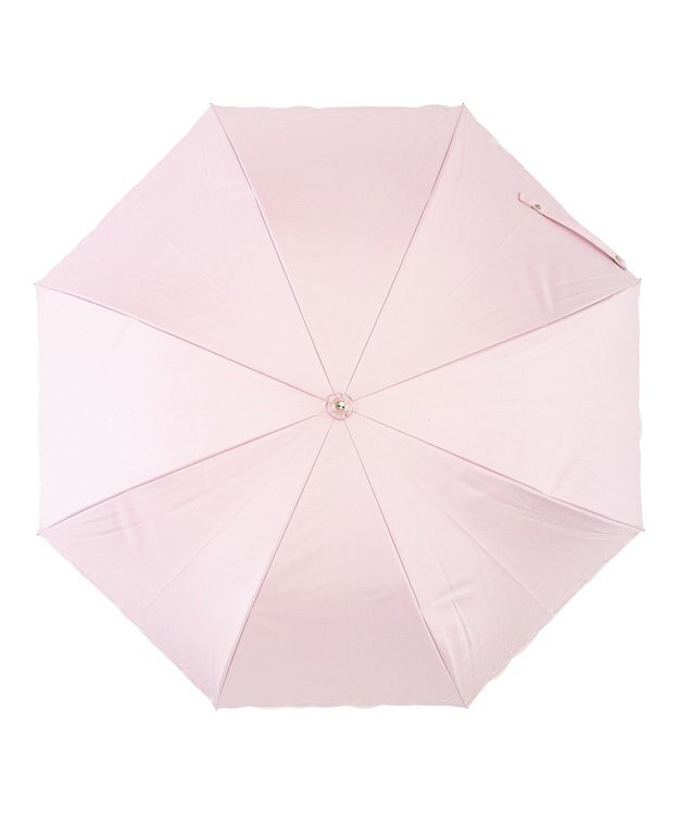 MOONBAT estaa 晴雨兼用 長傘 ハートエンブロイダリー 日傘 遮光 遮熱 UV ペールピンク