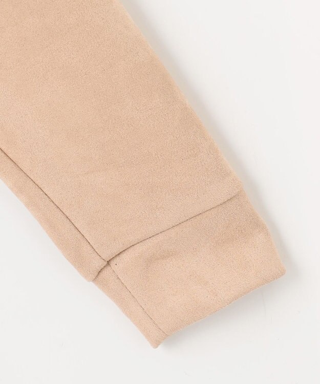 PW CIRCULUS 【WOMEN】スエード調 デタッチャブルフーディ ベージュ系