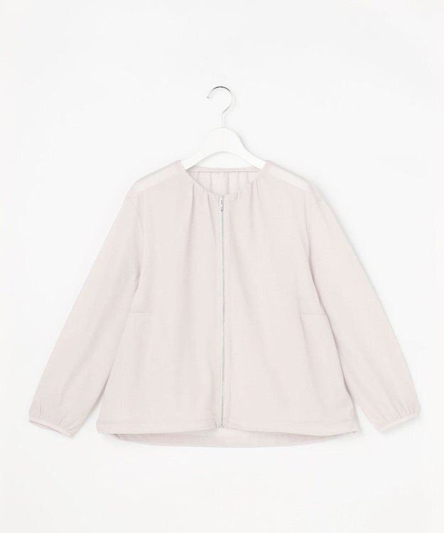 J.PRESS LADIES S シアーブルゾン ライトグレー系