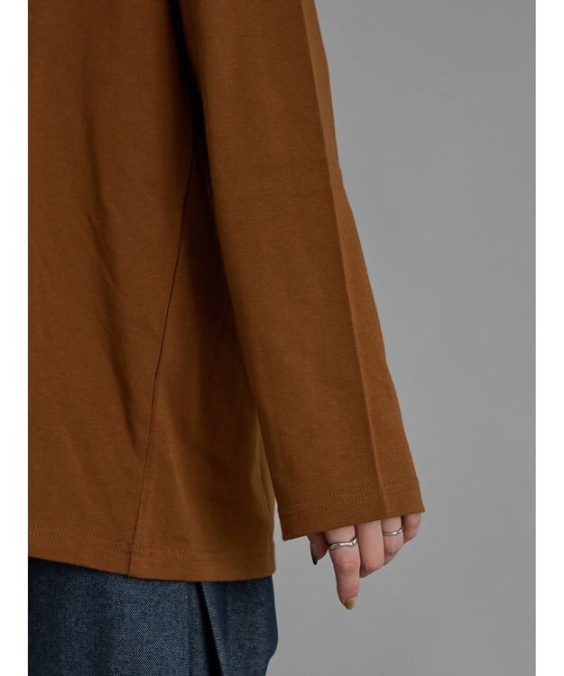 Te chichi 【Disney】ミッキー/配色ロゴロンT ブラウン